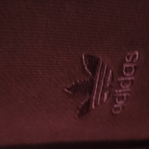 adidas Burgundy Hoodie with Leopard Details - Picture 3 of 4